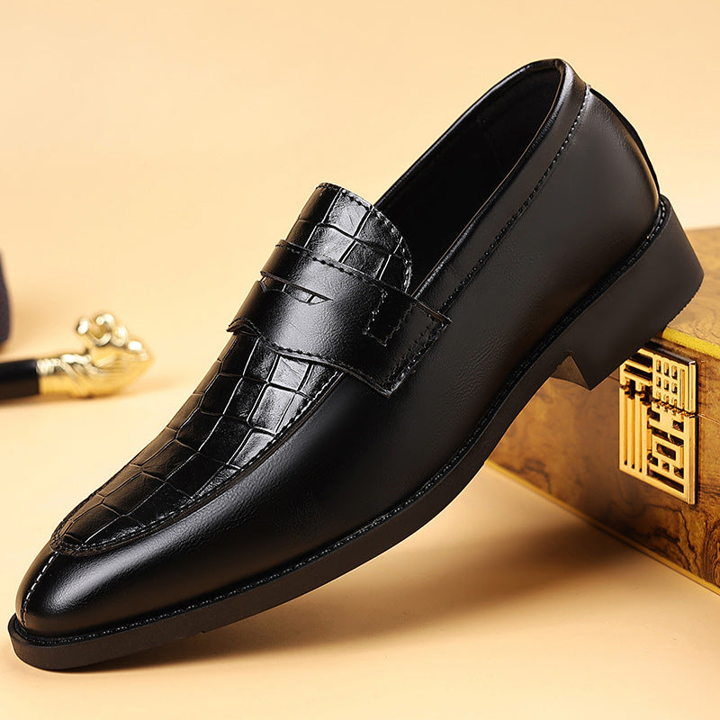 2025 Leather Shoes Men's New Business Formal Casual Shoes Men's British Korean Style Pointed Toe Large Size Shoes