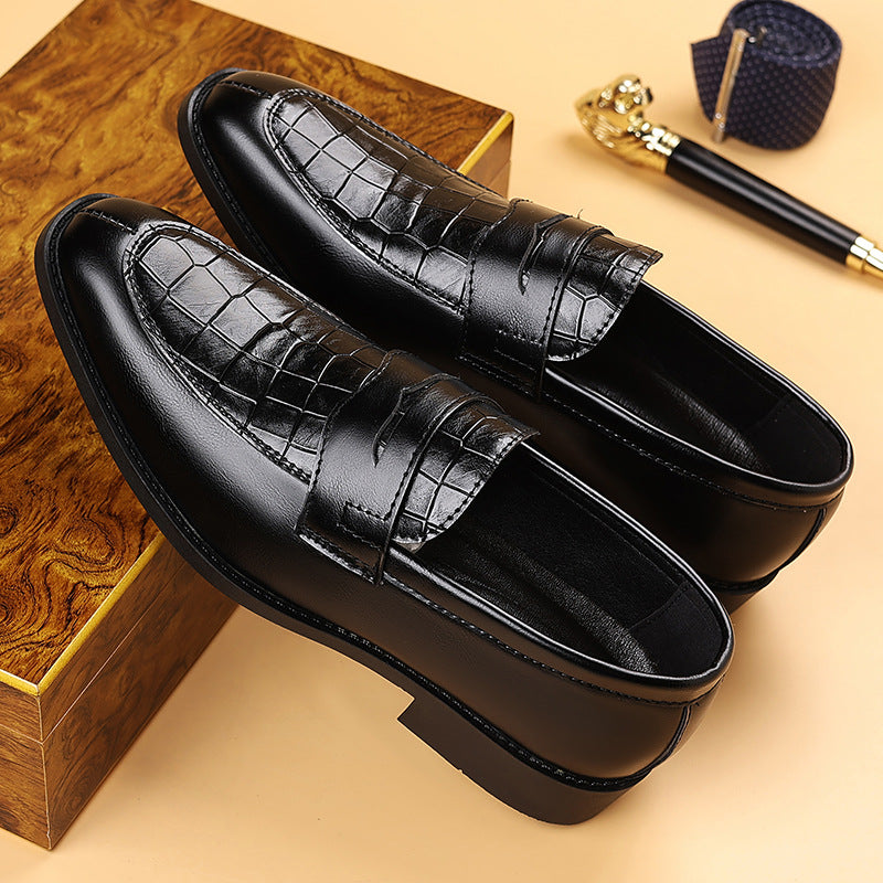 2025 Leather Shoes Men's New Business Formal Casual Shoes Men's British Korean Style Pointed Toe Large Size Shoes