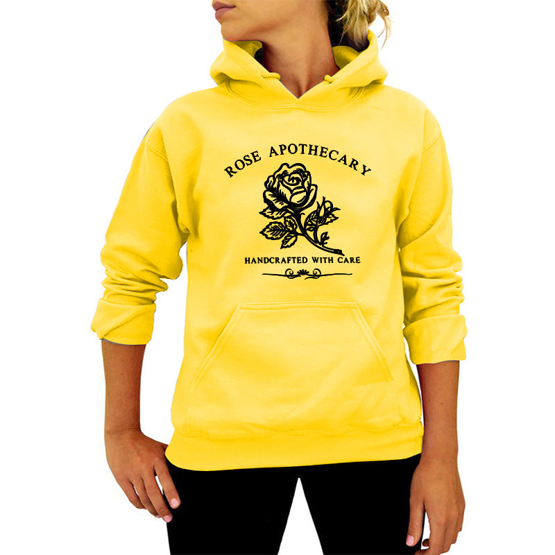 AliExpress Amazon ebay Best Selling Rose Apothecary Rose Printed Hoodie Autumn Winter Europe and America