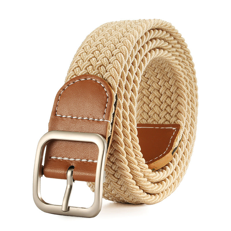 No-Punch Women's Belt, Versatile Denim Belt, Elastic Buckle Belt for Students, Lazy Belt