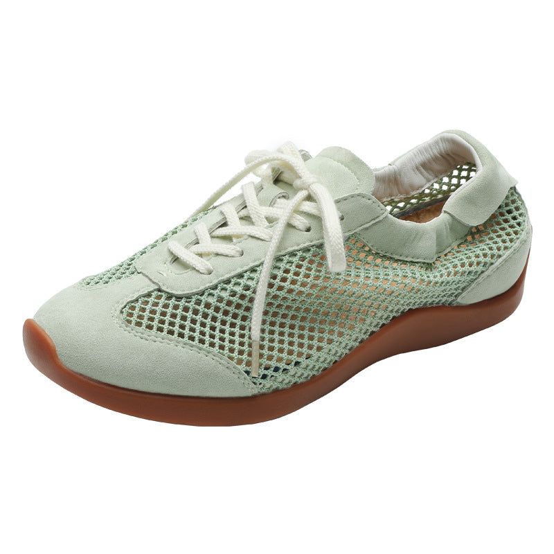 Ballet Shoes for Women, Casual Sports Style, 2026 New Model, Mesh Trainers, Women's Retro Single Shoes