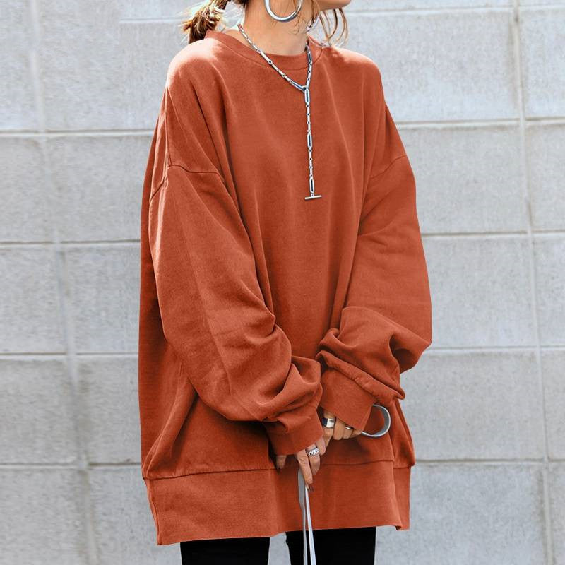 AliExpress new sweater 2022 winter OL temperament Korean women's pullover crew neck Loose Women's sweater