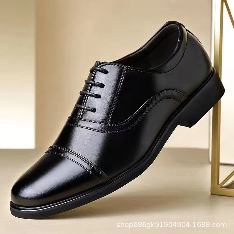 New Business Fashion Men's Shoes Formal Casual Comfortable Leather Shoes Casual Fashion Trendy Men's Single Shoes Comfortable New Style