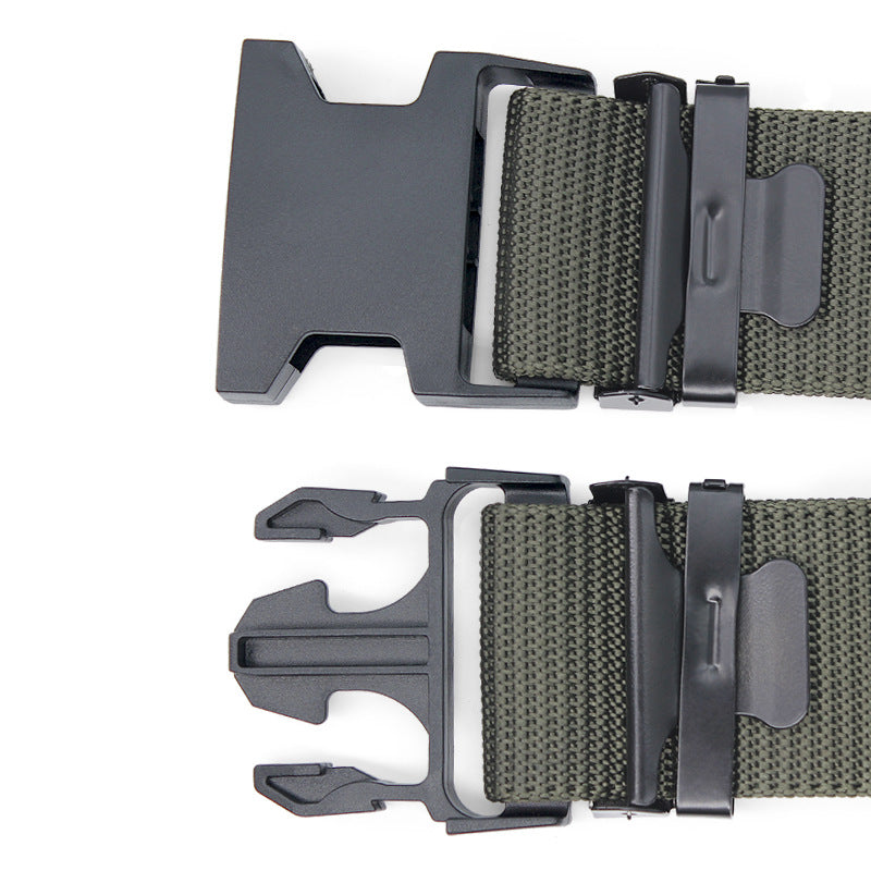 5.5cm Men's Nylon Training Belt Canvas Woven Tactical Waist Cover Multi-functional American-style s Outer Belt Men's Belt