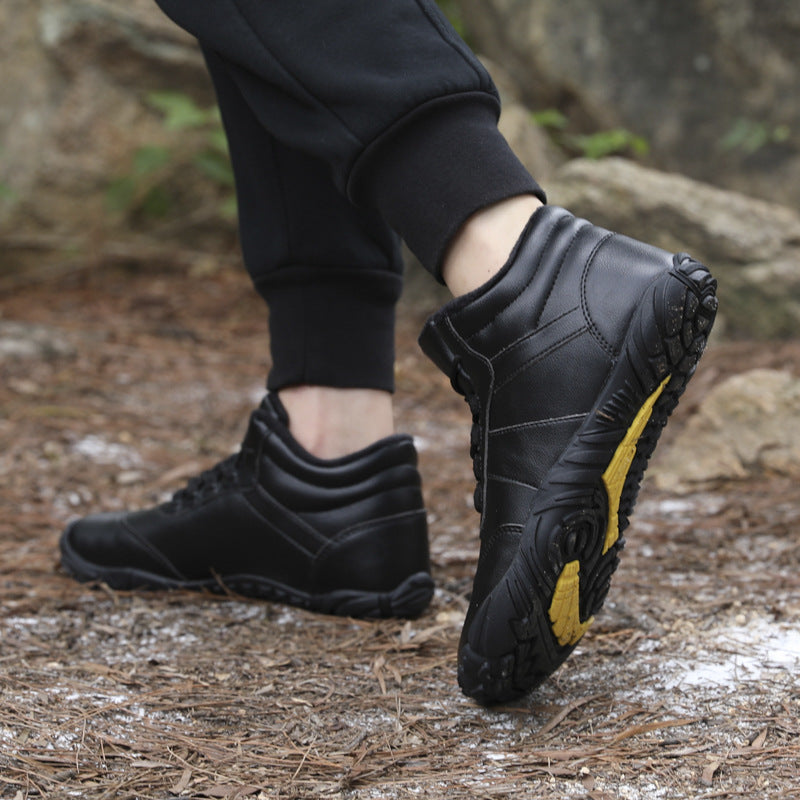 2025 Men's and Women's Couple Short Boots Outdoor Cotton Shoes Men's Water-Repellent Anti-Slip Anti-Cold Winter Snow Boots Women's Hiking Shoes