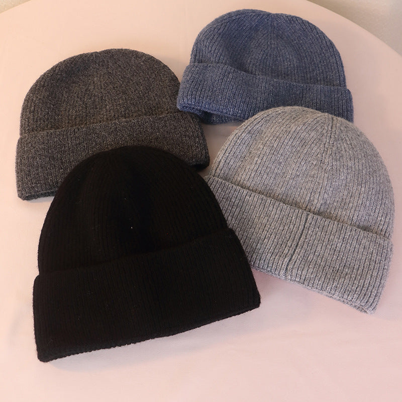 New Autumn and Winter Wool Women's Hats, Winter Warm Woolen Hats, Versatile Cold Hats, Knitted Hats, Wholesale Cross-Border