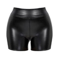 New Sexy Pu Leather Tight Shorts for Women, Bright Leather Sexy Intimates, Elastic Hot Pants, Hip-Covering Uniform, Tempting Sexy Style