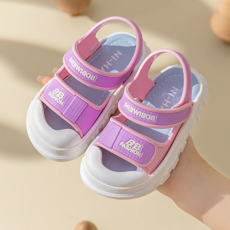 New Children's Sandals Summer Girls Boys Bathroom Home Non-slip Soft Bottom Cartoon Baby Sandals Sandals