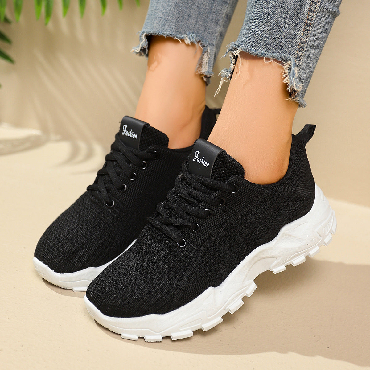 Shoes for Women 2025 New Foreign Trade Women's Shoes Casual Walking Soft Sole Mom's Shoes Fashionable Breathable Sports Shoes for Women