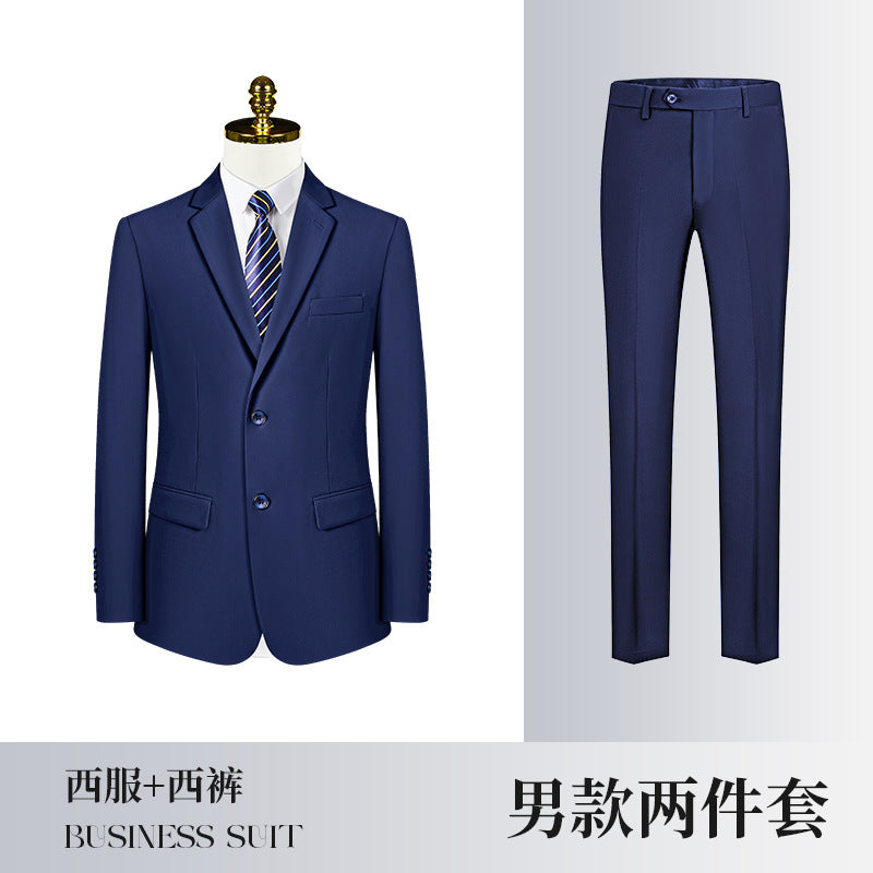 Business Wear Men's and Women's Same-style Suit Autumn and Winter Fashion Slim-fit Business Suit Women's Pants Vest Dress