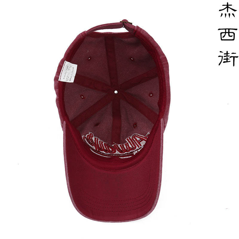 Men's and Women's Hats Retro Baseball Caps Korean Style Washed Denim Dressed Caps Spring and Autumn Casual Sunshade Caps Trendy Men's