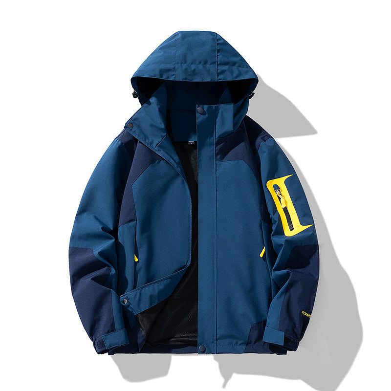 New Youth Jackets, Men's and Women's Mountaineering Jackets, Spring & Fall Color Matching Casual Jackets, Couple Wear, Outdoor Windbreakers