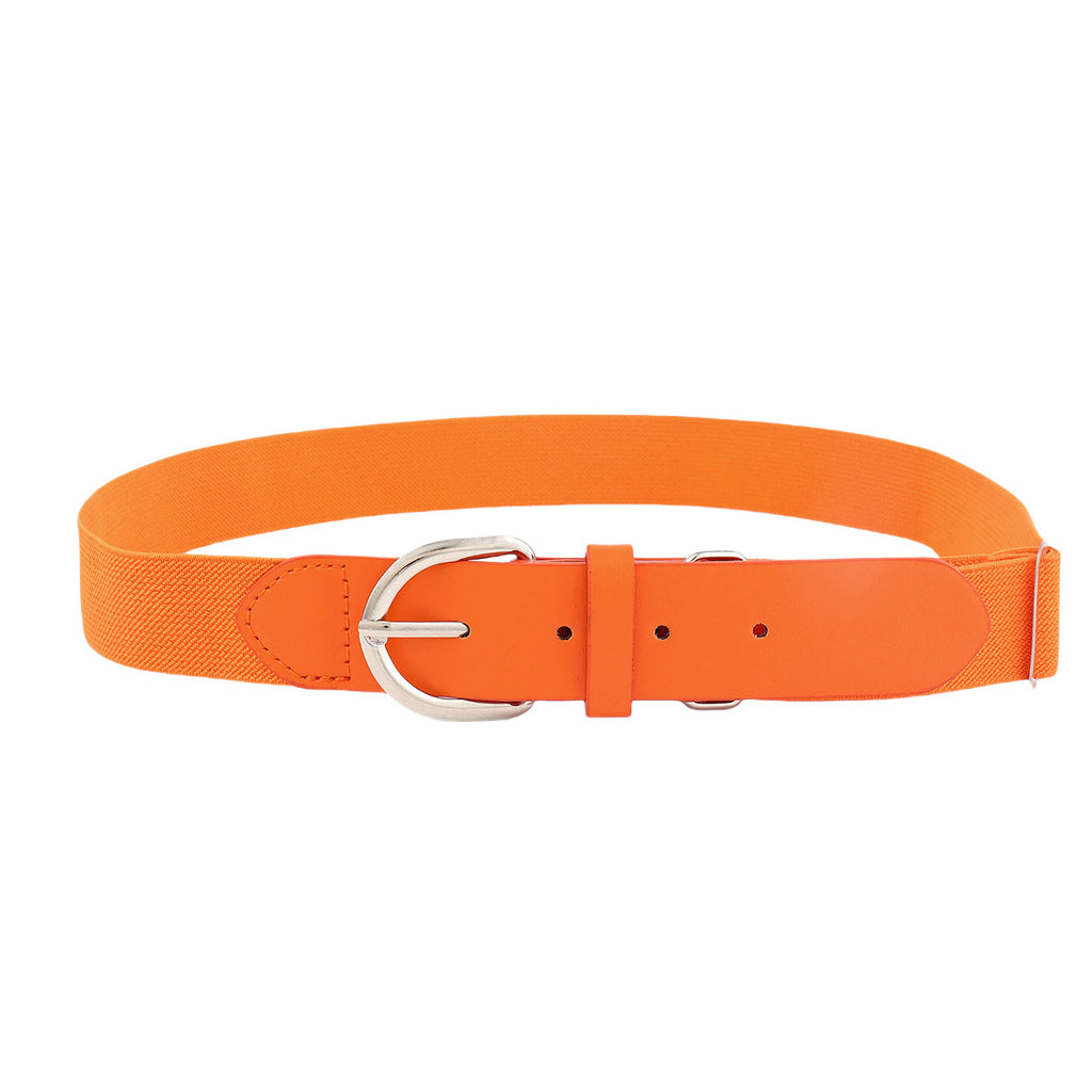 Outdoor sports elastic baseball belt elastic softball elastic belt fashion decorative alloy belt wholesale