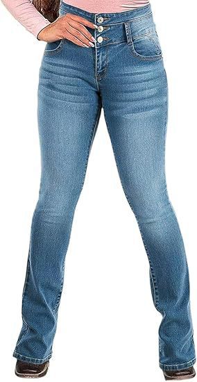 Women's Jeans 2025 New Style Amazon Cross-Border Independent Site Amazon Low-Rise Pants Retro High-Waisted Ripped Button