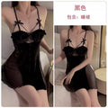 Sexy Pajamas Women's Spring and Autumn 2025 New Golden Velvet suit plus size Pure Want with Chest Pad Sling Nightgown Winter