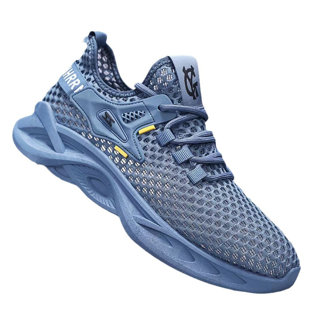 Autumn New Cross-Border Mesh Men's Sneakers, Lightweight Breathable Low-Top Casual Shoes, Water Shoes