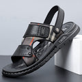 Men's Sandals 2026 New Summer Non-Slip Casual Dual-Wear Beach Shoes Men's Genuine Leather Soft-Soled Sandals Men's Trendy Style