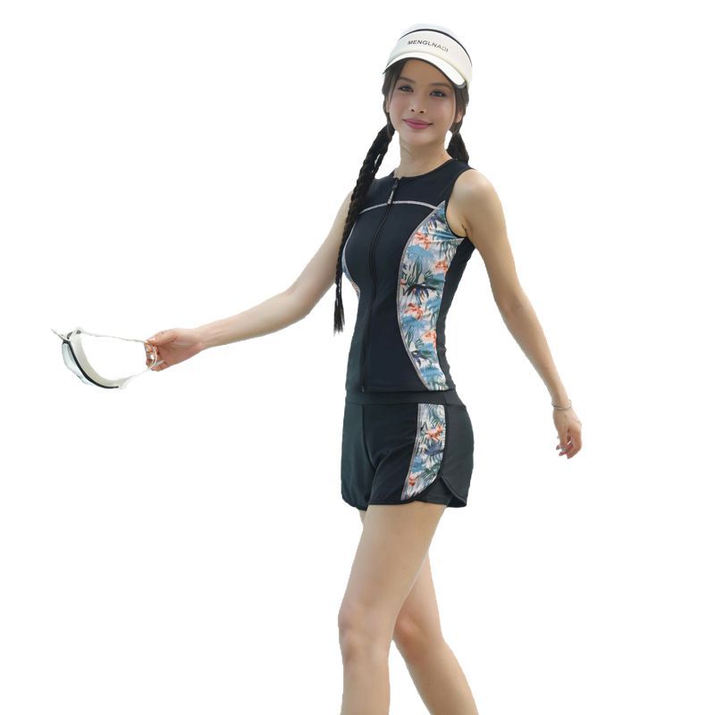 Two-Piece Swimsuit for Women, Suitable for Hot Springs, Plus Size, Slimming Swimwear, 2025 New Model, Exclusive for Swimming Pools, Sports Training Swimwear