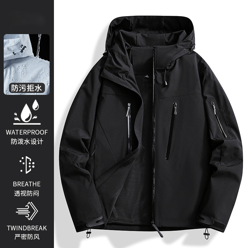 Woodpecker Jacket Girls New Autumn Three-In-One Outdoor Waterproof Small and Beautiful Sports Windproof Jacket