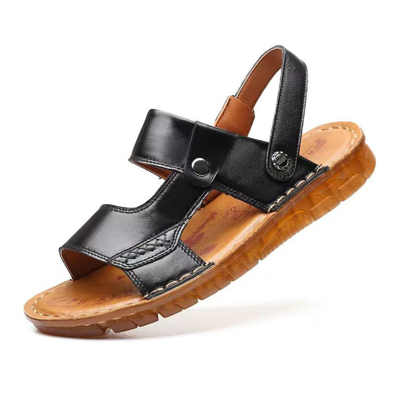 Men's Leather Shoes, Summer Sandals, Men's Tbottomon Soles, Men's Sandals, Summer Beach Shoes, Casual Leather Sandals Wholesale