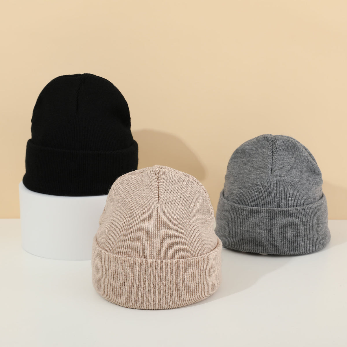 High-Quality Candy-Colored Knit Hats for Men and Women, Autumn and Winter Warm Hats, Outdoor Cold-Proof Pullover Knit Hats