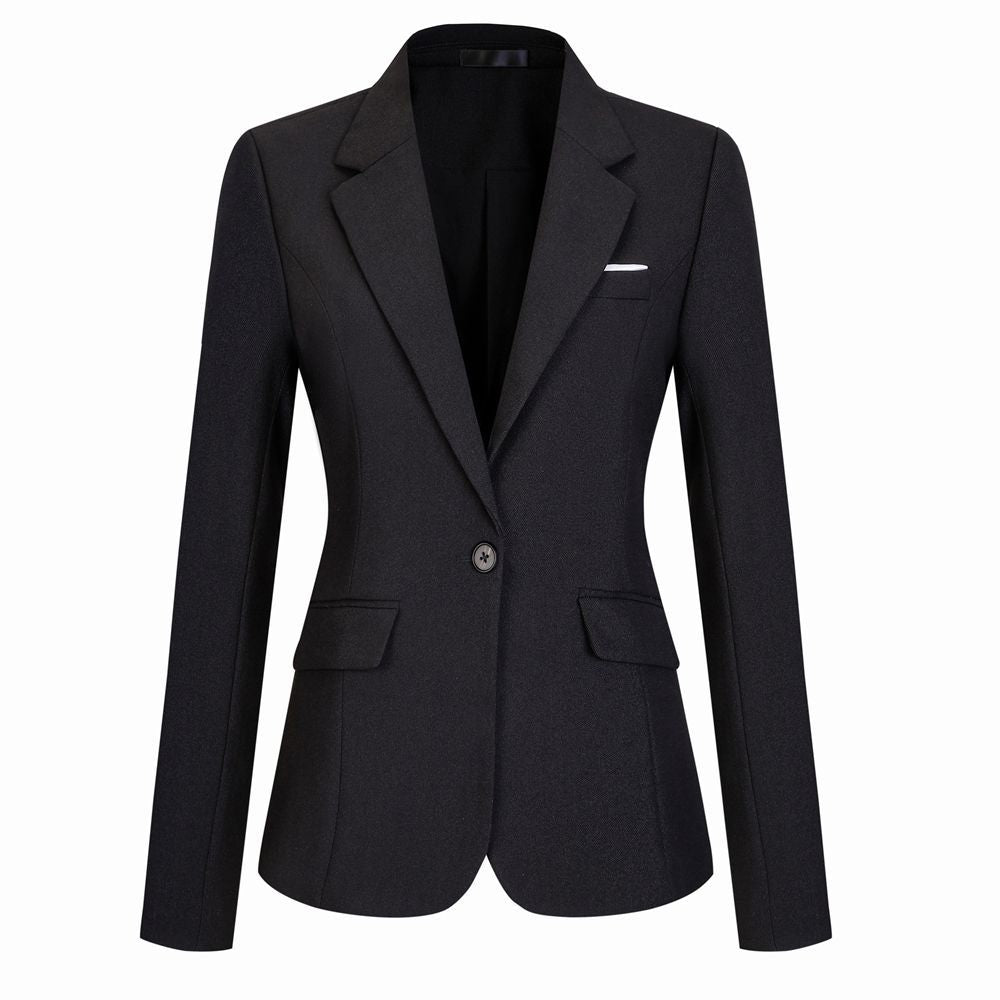 Stretch sapphire blue men's and women's professional suits suit light formal real estate insurance sales autumn and winter teachers' work clothes