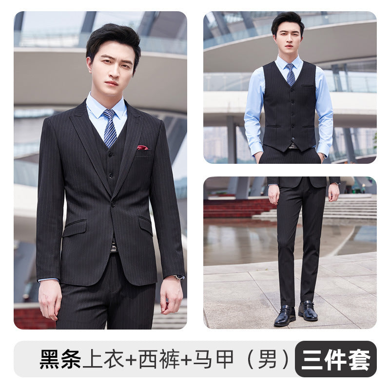 Autumn and winter new men's and women's same style business attire 4S shop business suit suit slim temperament hotel formal overalls