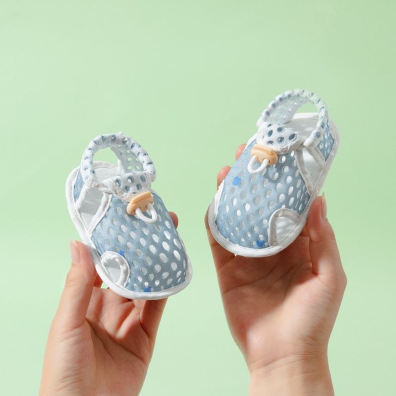 Baby summer sandals men and women toddler shoes 0-1 years old baby breathable single mesh shoes children soft bottom non-slip shoes