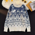 Men's Lazy Style Big Red Knitted Sweater for Teenagers and Students Christmas Holiday Couple Wear Loose Sweater for Men in Winter
