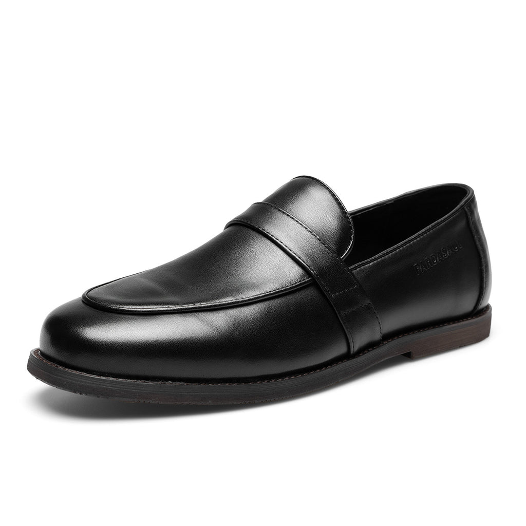 Factory Direct Supply spring loafers men's genuine leather Korean-style breathable all-match loafers slip-on casual leather shoes