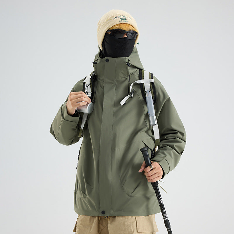 Printed Custom-Made Jackets, Outdoor Three-In-One Jackets for Men and Women, Travel Outdoor Three-Proof Printable High-Quality Jackets