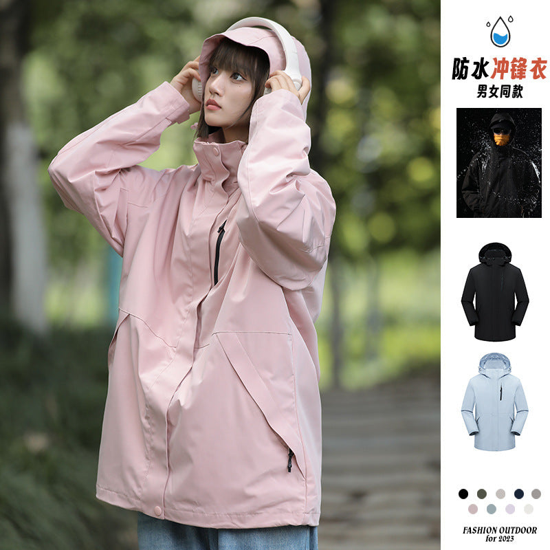 Detachable jacket cotton-padded coat men's and women's same autumn and winter functional three-in-one mountaineering cotton-padded jacket workwear cotton-padded jacket