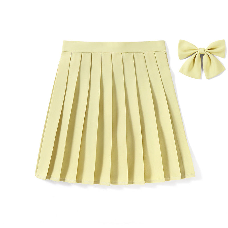 High Waist Pleated Skirt Pleated Skirt Class Uniform Performance Chorus Men and Women Short Skirt