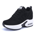 Women's Height-Increasing Shoes Spring 2025 New Single Shoes Thick-Soled Travel Shoes Black Versatile Summer Casual Sports Shoes for Women