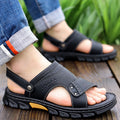 Men's sandals 2024 Summer new men's outdoor sandals outdoor fashion leather sandals factory direct one-piece delivery