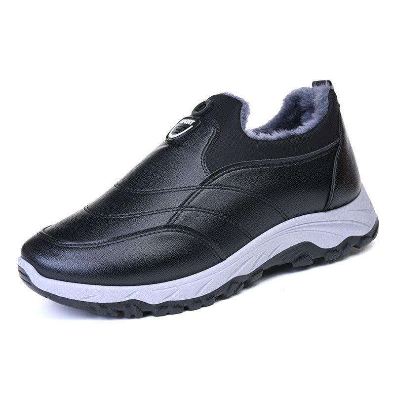 Cotton boots winter new foreign trade cotton shoes a generation of thick plush casual warm snow boots men's factory wholesale