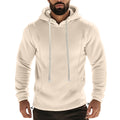 Cross-border Amazon autumn and winter  polar fleece hooded solid color sweater fleece-lined warm sports pullover hoodie