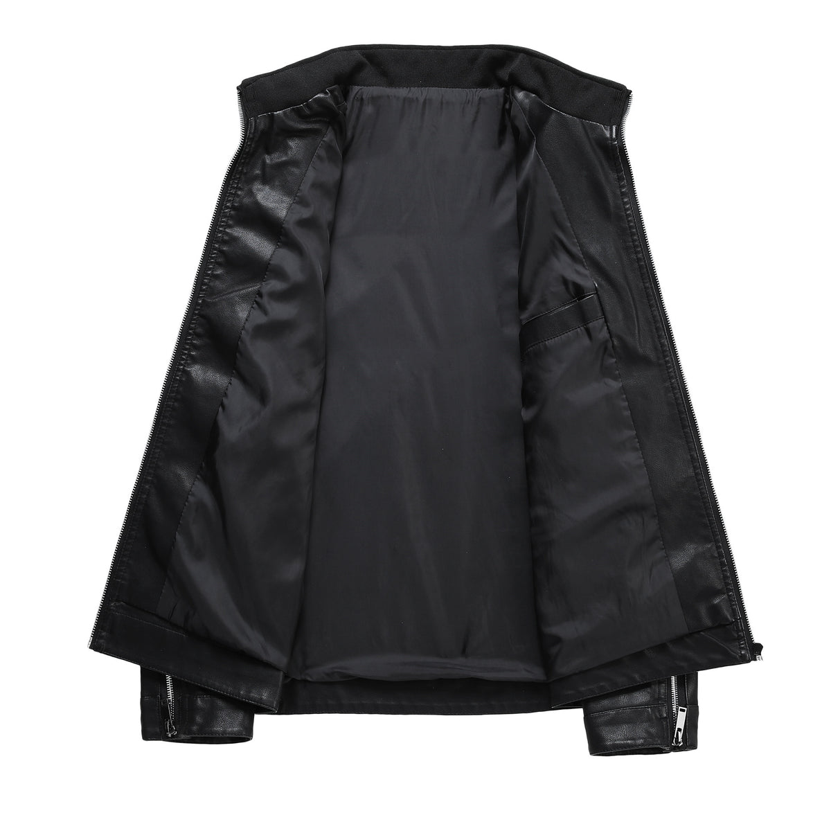 Spring and Autumn High-end Counter Leather Men's Top Leather Biker Clothing Leather Jacket Thin Coat Men