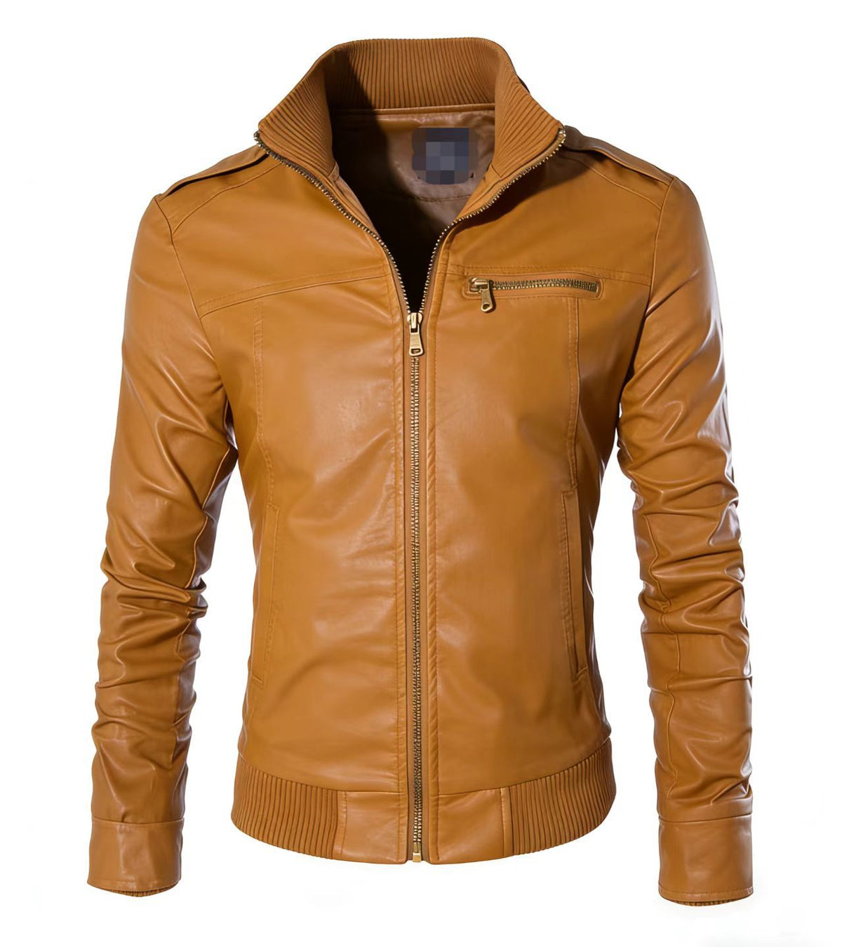 Wholesale Men's Motorcycle Leather Jackets for Foreign Trade, 2023 Spring, Autumn, and Winter New Leather Coats, Korean Style Slim-Fit Men's Leather Jackets