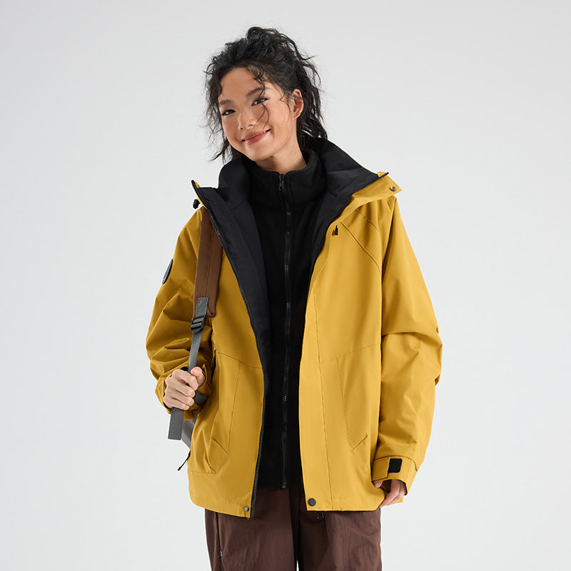 Printed Custom-Made Jackets, Outdoor Three-In-One Jackets for Men and Women, Travel Outdoor Three-Proof Printable High-Quality Jackets