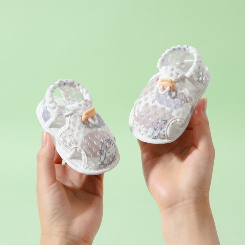 Baby summer sandals men and women toddler shoes 0-1 years old baby breathable single mesh shoes children soft bottom non-slip shoes