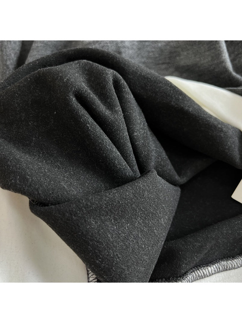 American Style Wear Retro Fake Two-Piece Stacked Sweaters Loose Pullover Long Sleeve Soft Waxy Feel Casual Autumn Women's Top