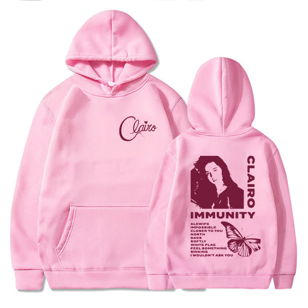 Clairo Immunity Oversized Casual Trendy Hoodie Clairo Music