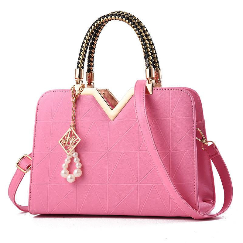 Cross-border ladies handbag trendy fashion shoulder bag simple messenger bag large capacity square bag wholesale bride bag