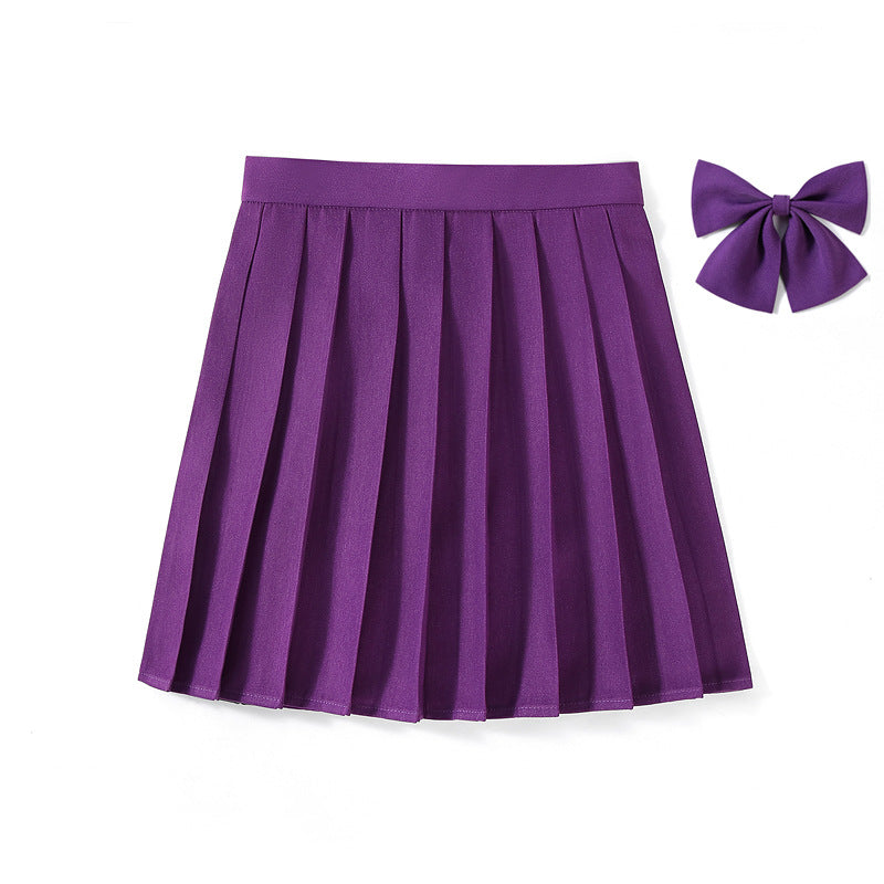 High Waist Pleated Skirt Pleated Skirt Class Uniform Performance Chorus Men and Women Short Skirt