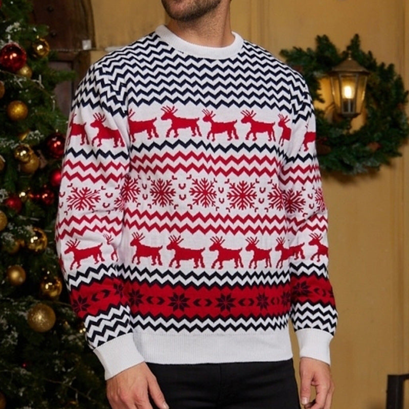 Amazon's Hottest Little Snowflake Christmas Sweater 2025 Autumn and Winter Casual Couple Wear Christmas Round Neck Sweater