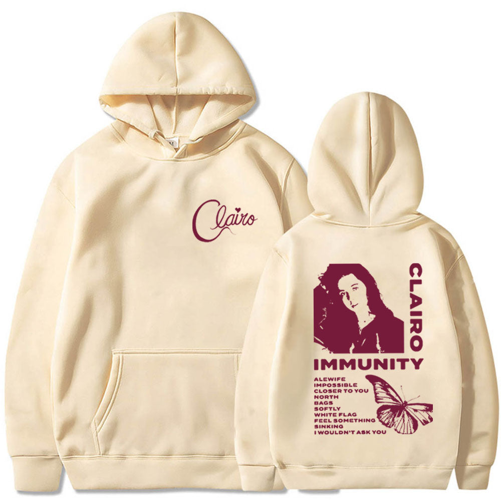 Clairo Immunity Oversized Casual Trendy Hoodie Clairo Music