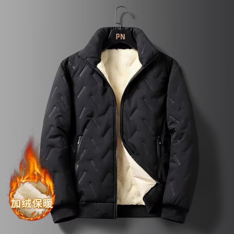 Spring and Autumn Men's Jackets, Simple Casual Stand-Up Collar, Versatile Trendy Fashion Men's Jackets and Coats