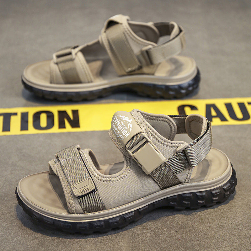 Sandals Men's Summer New All-match Casual Driving Outdoor Sandals Dung-feeling Non-slip Wear-resistant Sports Beach Shoes