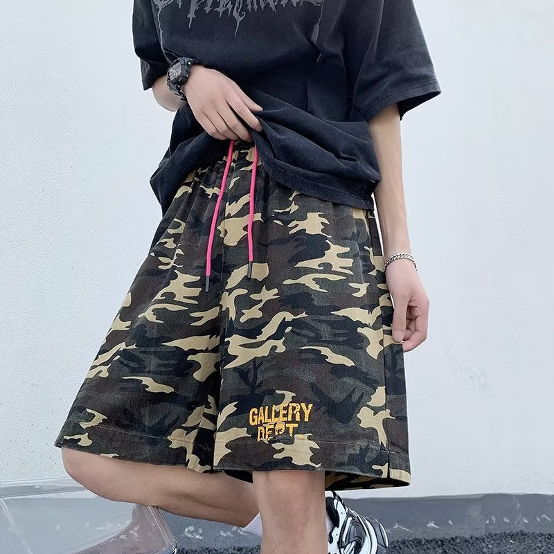 Boys Summer New Shorts Camouflage Design Loose Straight Casual Sports Pants Personality Niche Fashion